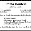 Mesch Emma 1906-2004 Todesanzeige